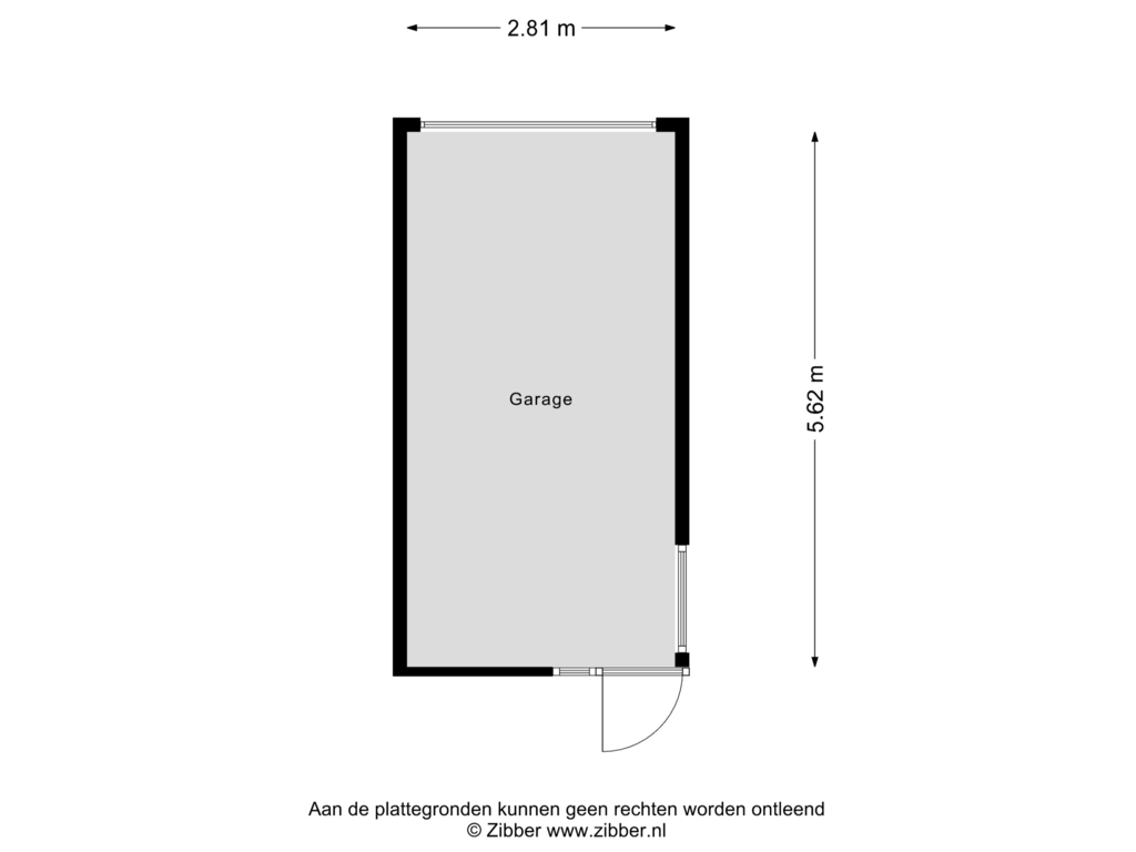 Bekijk plattegrond van Garage van Gouwzoom 8