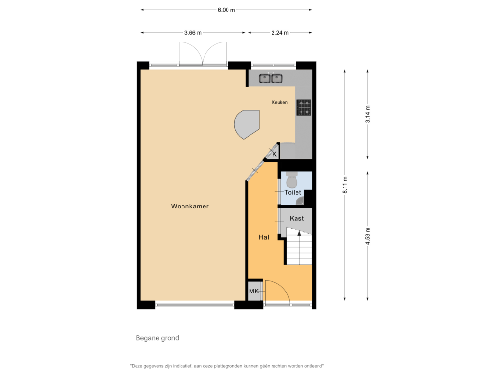 Bekijk plattegrond van Begane grond van Gondellaan 29