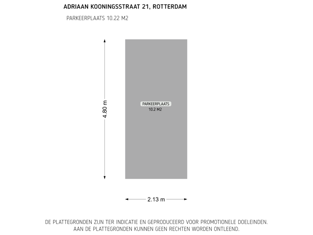 Bekijk plattegrond van Parkeerplaats van Adriaan Kooningsstraat 21