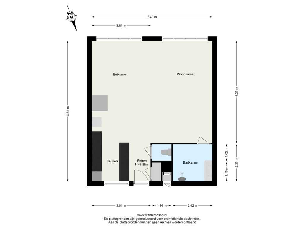 View floorplan of Verdieping 2 of Groeneweg 115