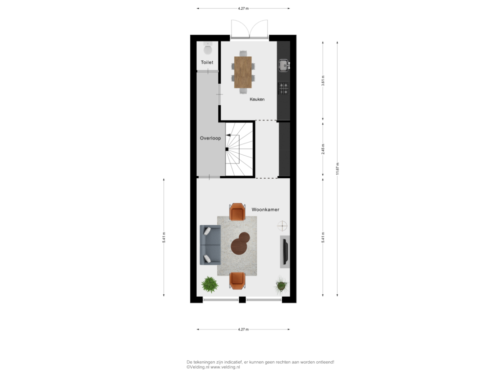 Bekijk plattegrond van Woonlaag 2 van Blijmarkt 14