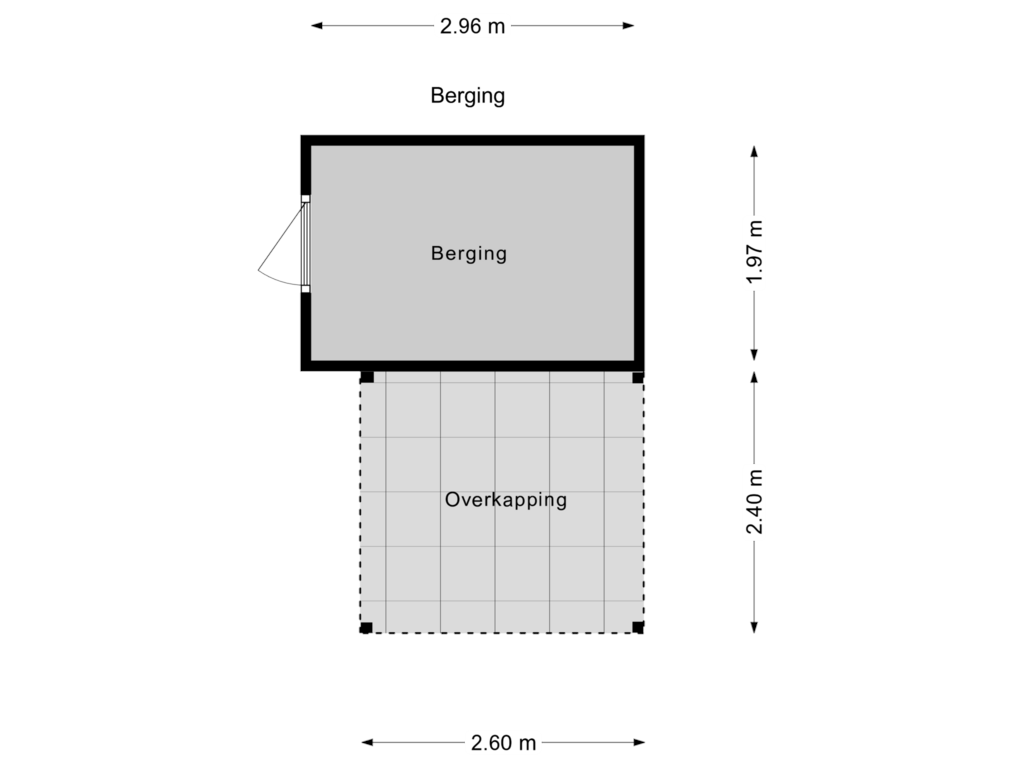 View floorplan of Berging of Terras van Sion 22