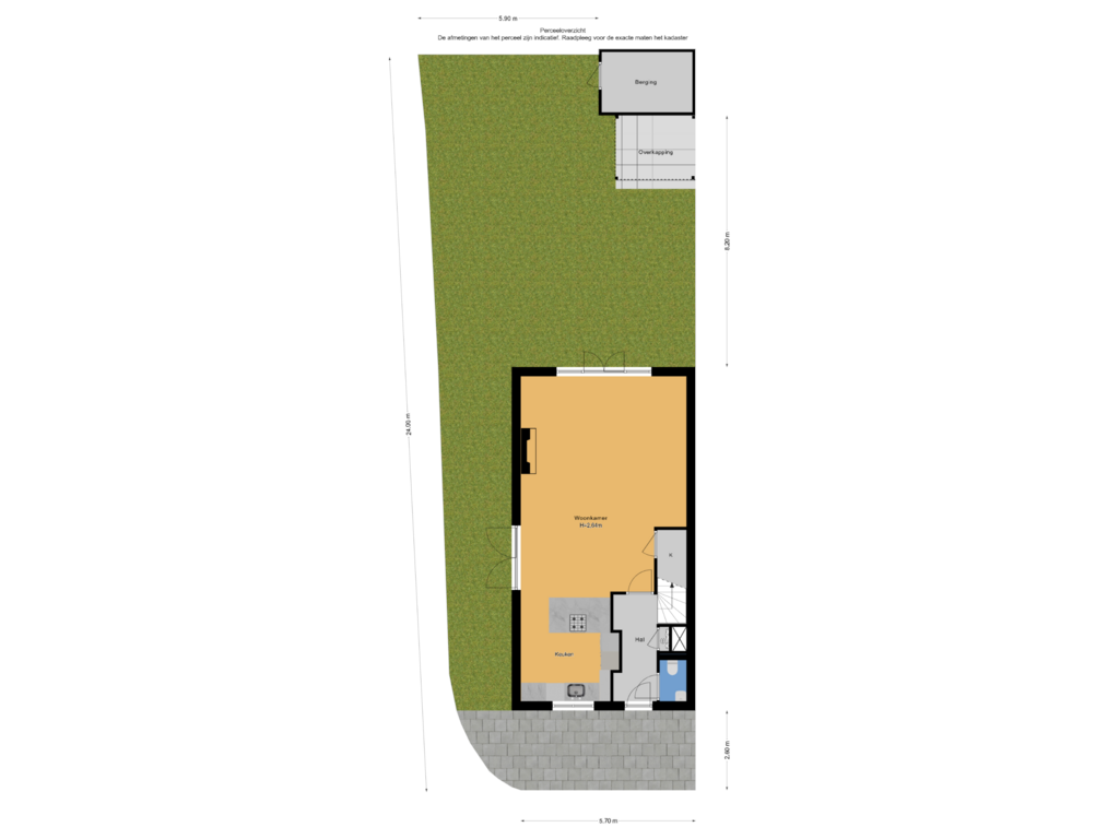 View floorplan of Perceeloverzicht of Terras van Sion 22