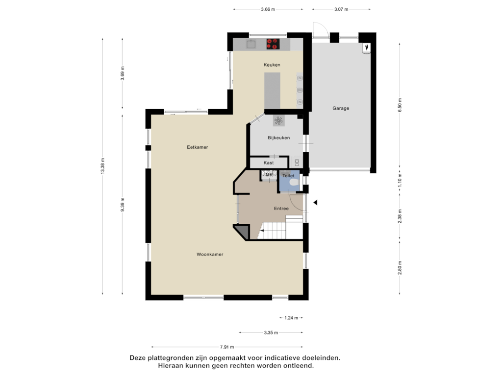 View floorplan of Begane Grond of Bosbies 24