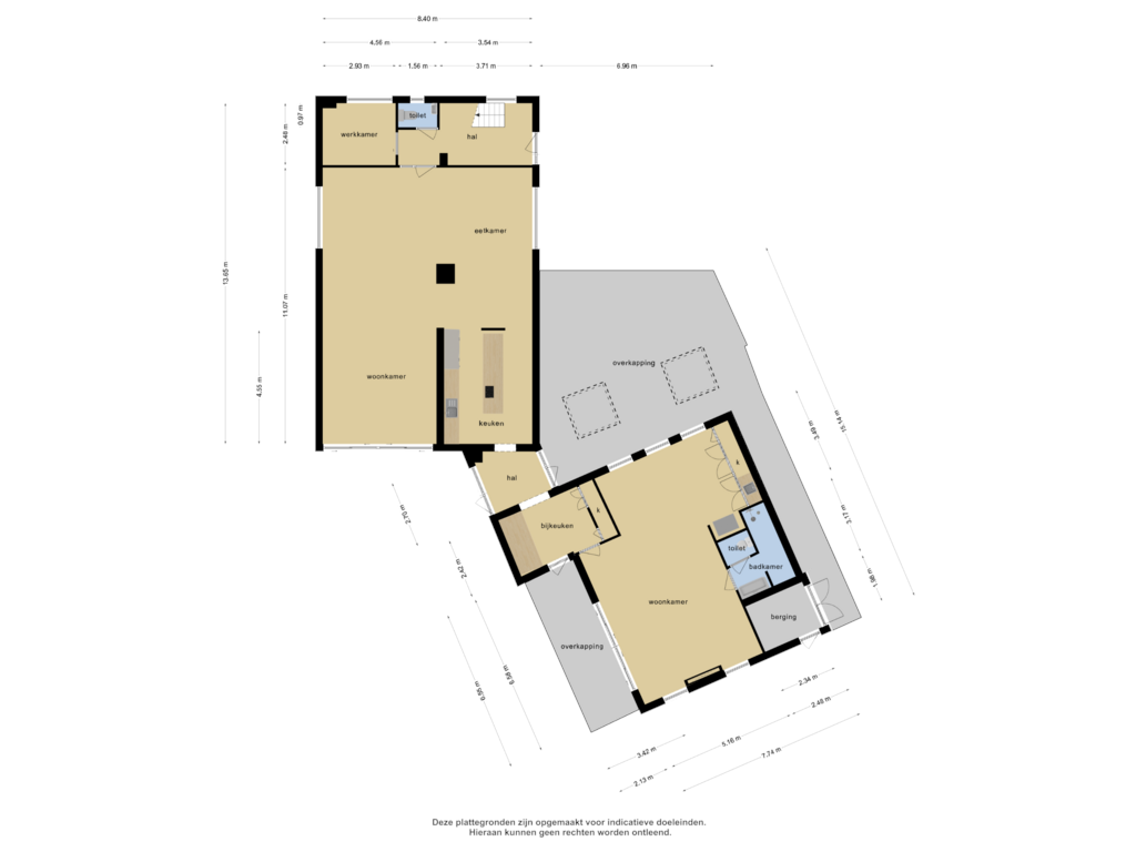 View floorplan of Begane grond of Burgemeester Magneestraat 21