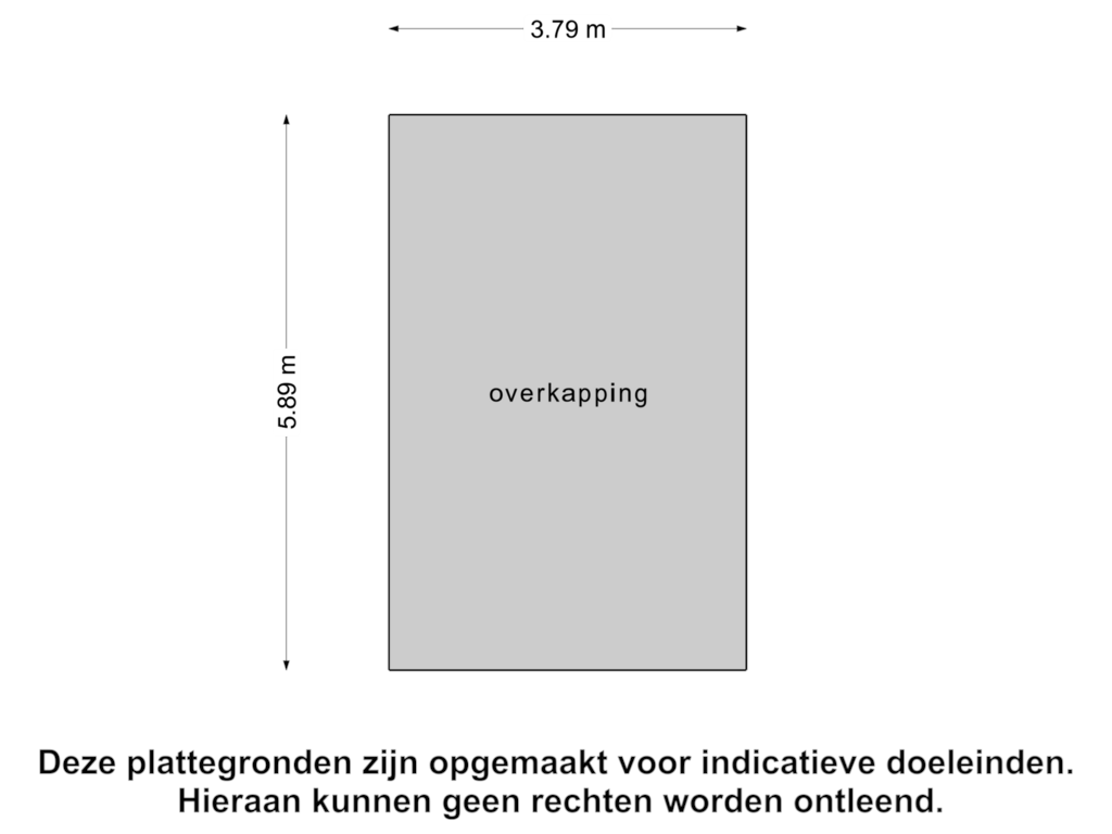 View floorplan of Overkapping 1 of Burgemeester Magneestraat 21