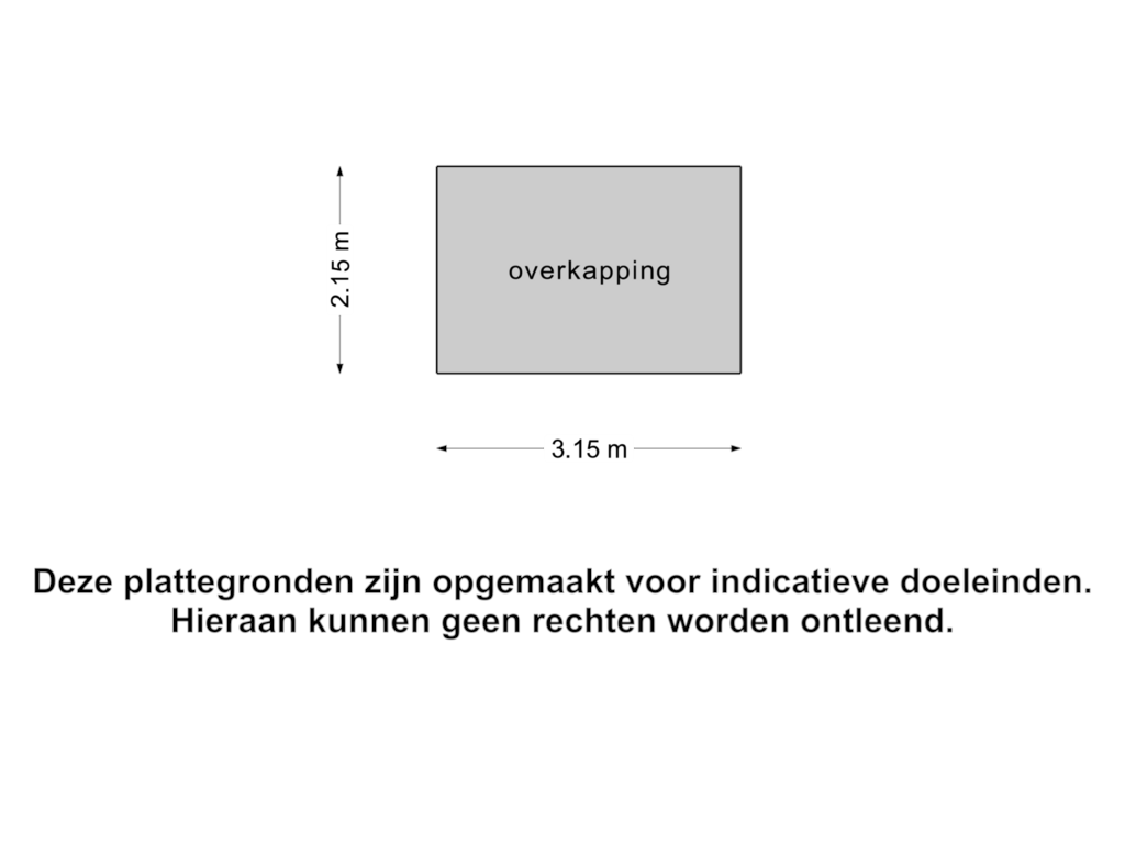 View floorplan of Overkapping 2 of Burgemeester Magneestraat 21