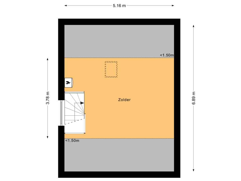 View floorplan of Tweede Verdieping of Minerva 12