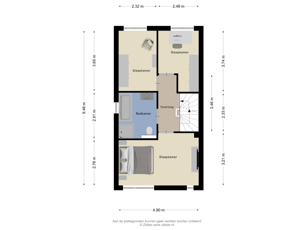 Bekijk plattegrond van Eerste Verdieping van Buddy Hollystraat 19