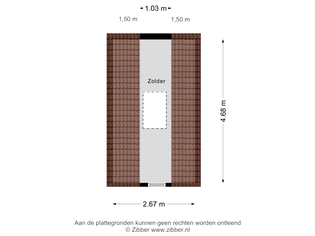 Bekijk plattegrond van Zolder van Buddy Hollystraat 19