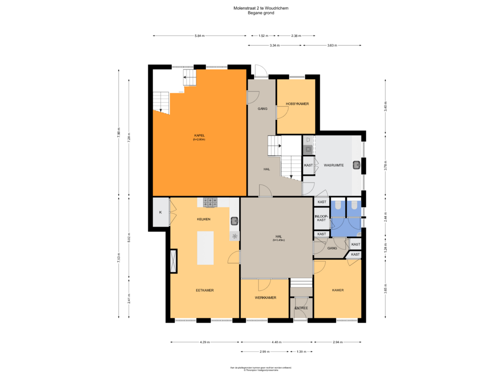 View floorplan of Begane grond of Molenstraat 2