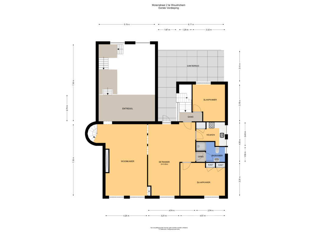 View floorplan of Eerste Verdieping of Molenstraat 2