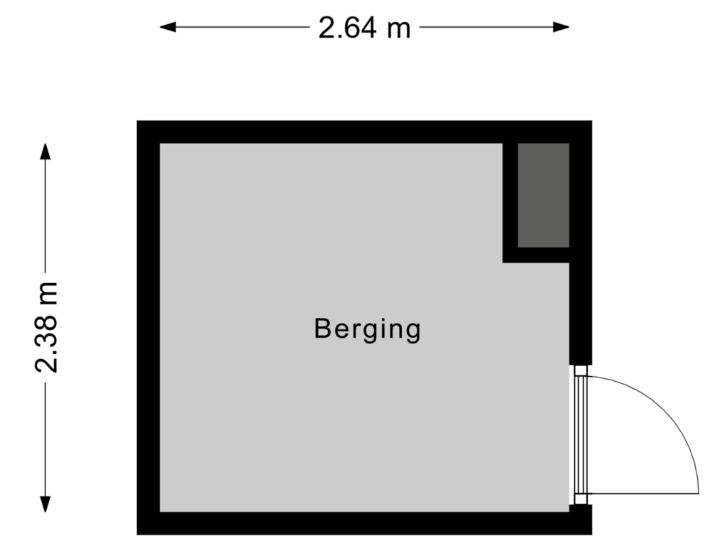 View floorplan of Berging of Stationslaan 36