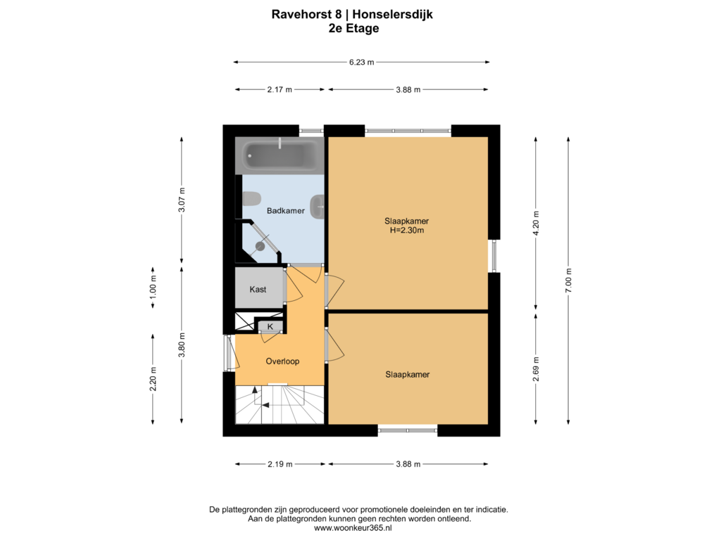 Bekijk plattegrond van 2e Etage van Ravehorst 8