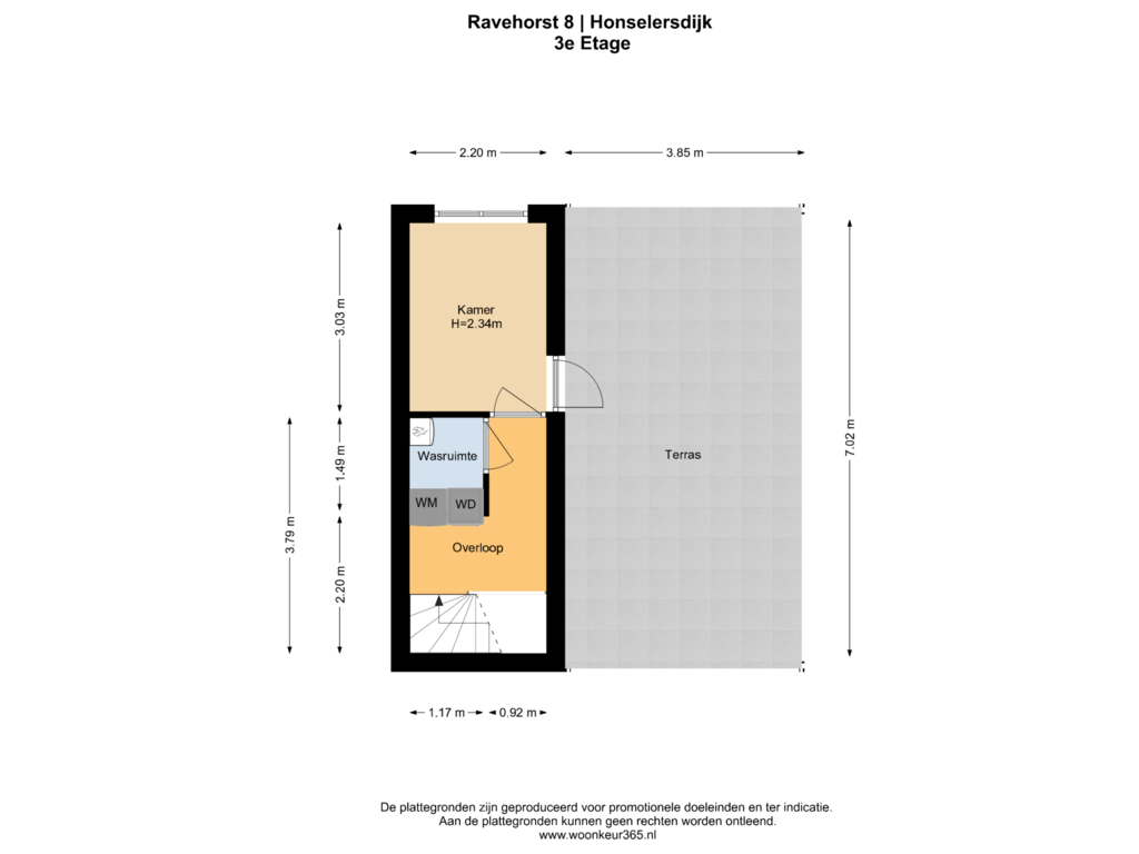 Bekijk plattegrond van 3e Etage van Ravehorst 8