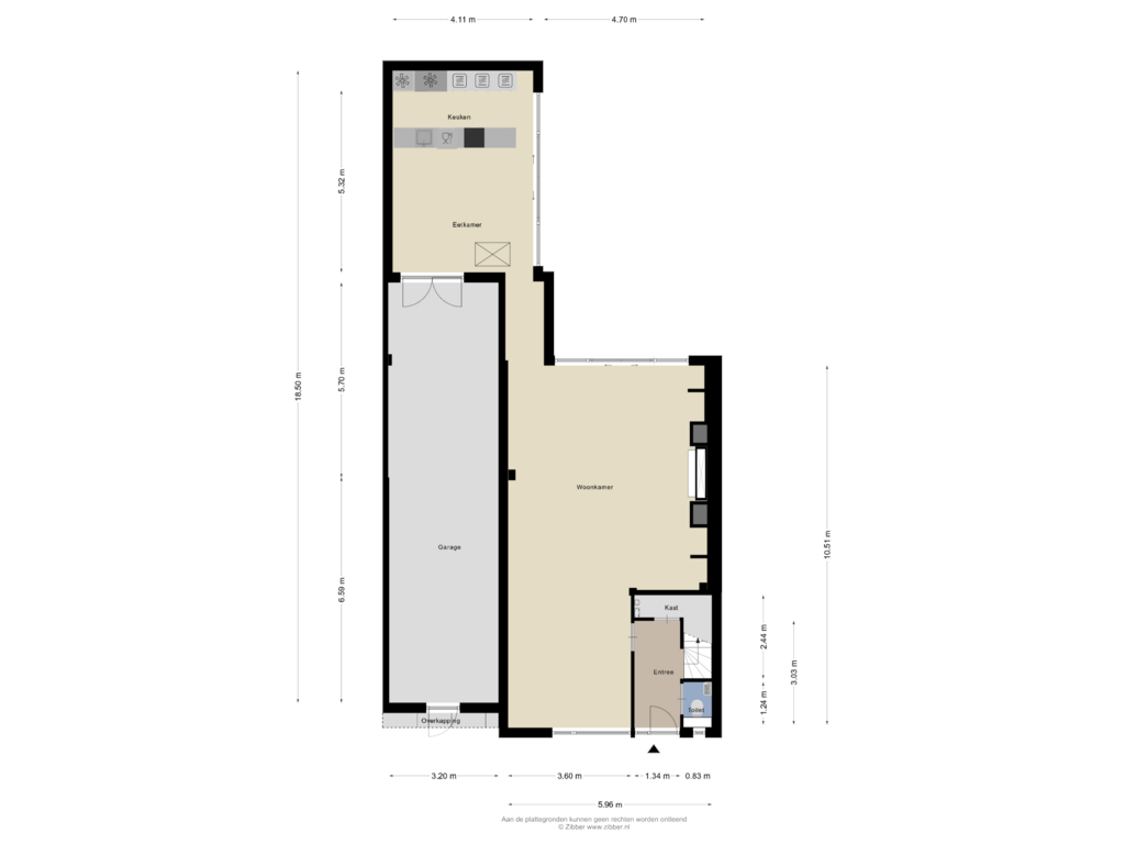 Bekijk plattegrond van Begane grond van Anna van Burenweg 40