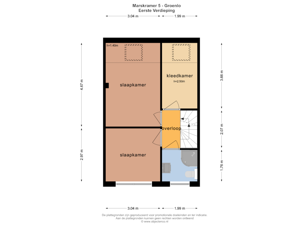 Bekijk plattegrond van EERSTE VERDIEPING van Marskramer 5