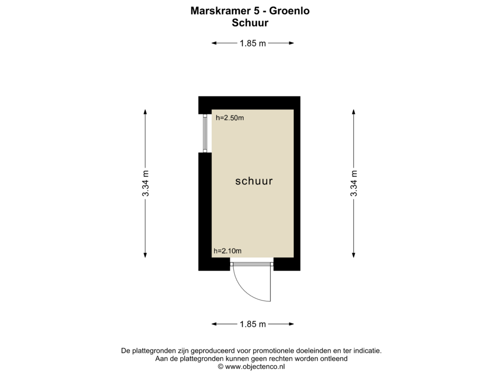 Bekijk plattegrond van SCHUUR van Marskramer 5