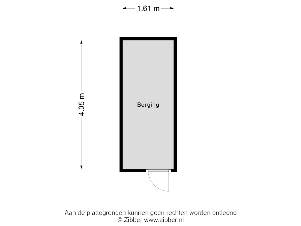 Bekijk plattegrond van Berging van Hovenierspad 36