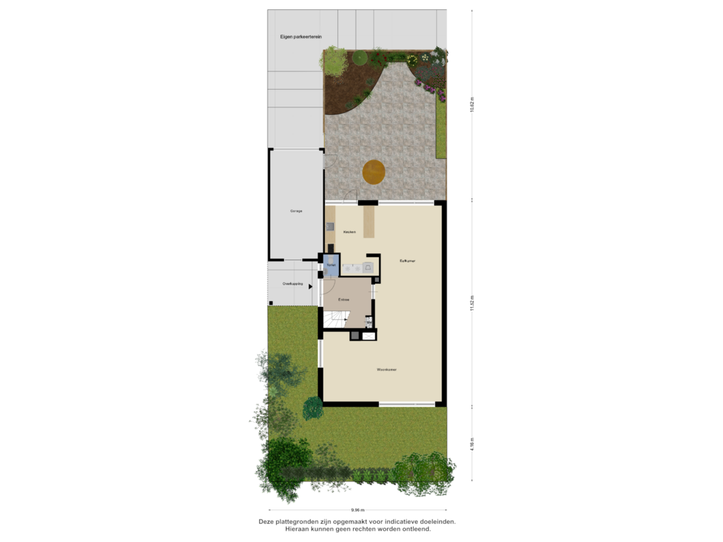 Bekijk plattegrond van Begane Grond  Tuin van Vallestap 1