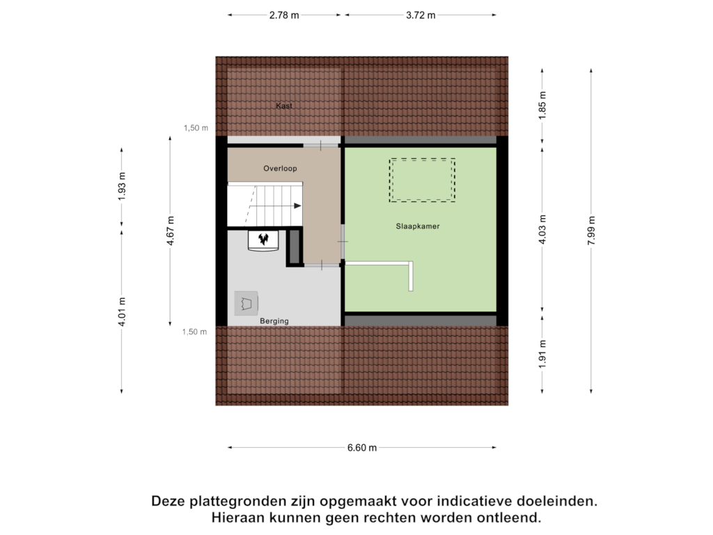 Bekijk plattegrond van Tweede Verdieping van Vallestap 1