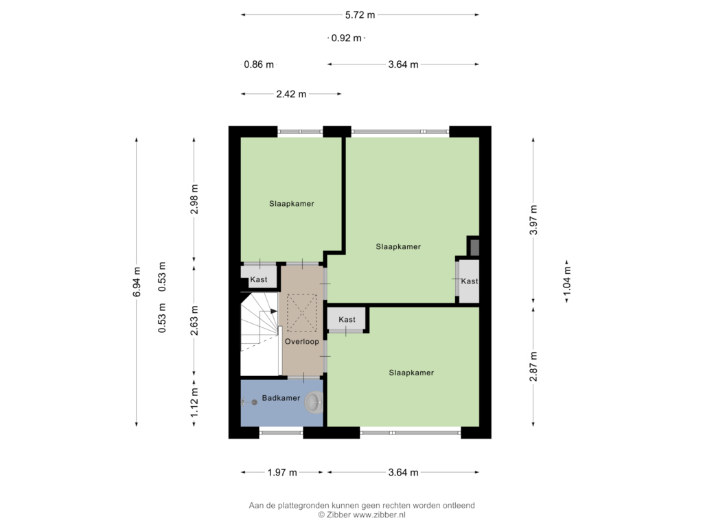 Bekijk plattegrond van Eerste Verdieping van Asterstraat 3