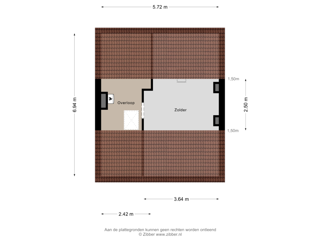 Bekijk plattegrond van Tweede Verdieping van Asterstraat 3