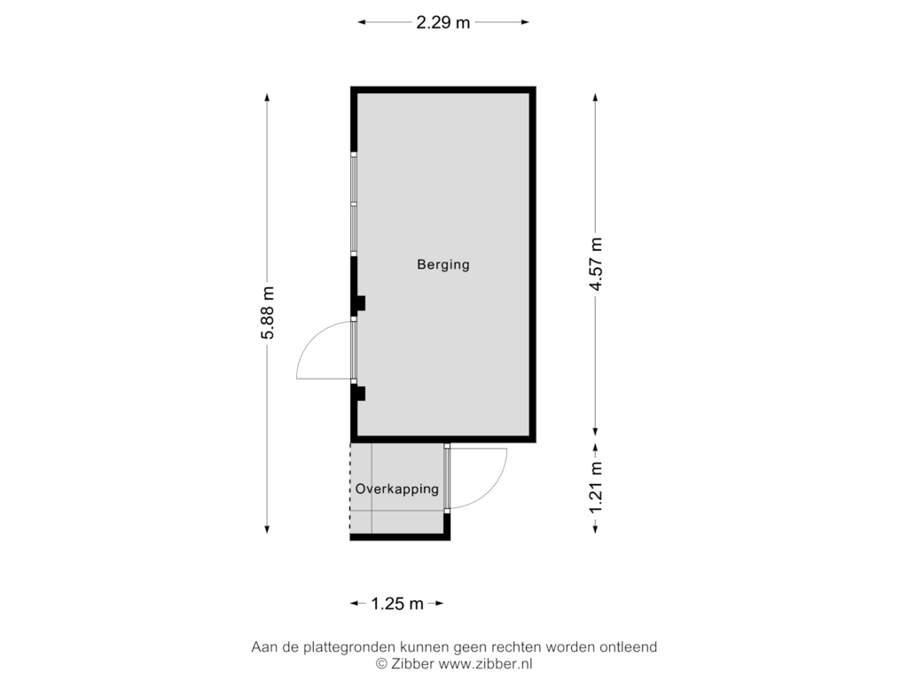 View floorplan of Berging of Asterstraat 3