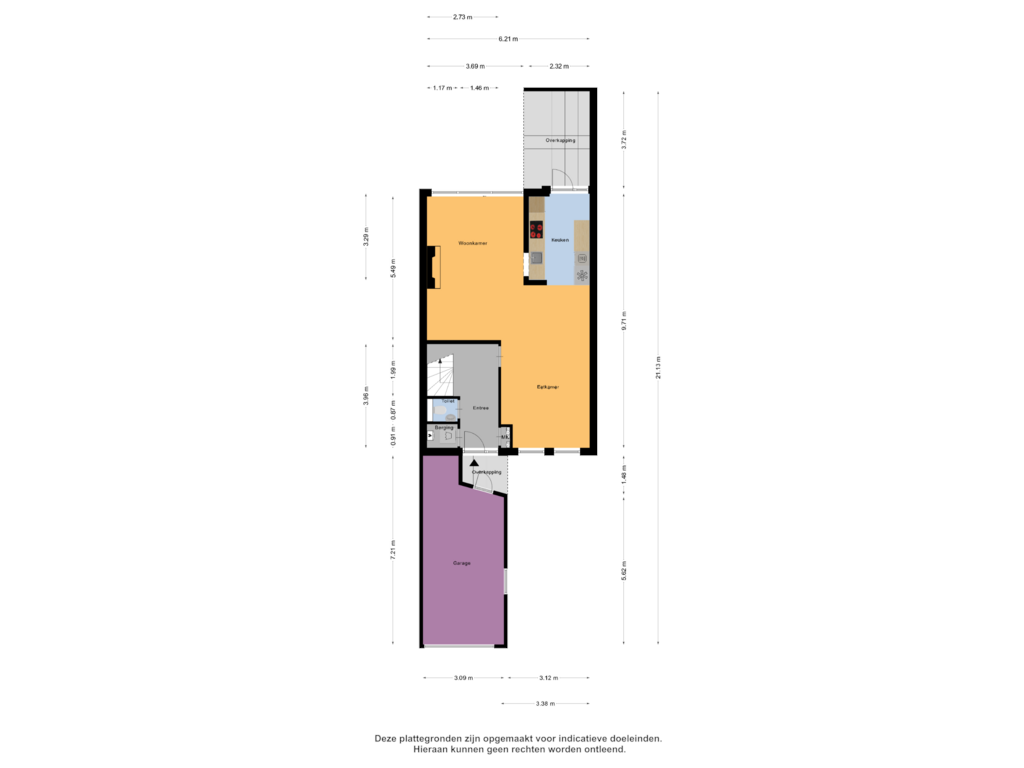 View floorplan of Begane Grond of Kerkeland 12