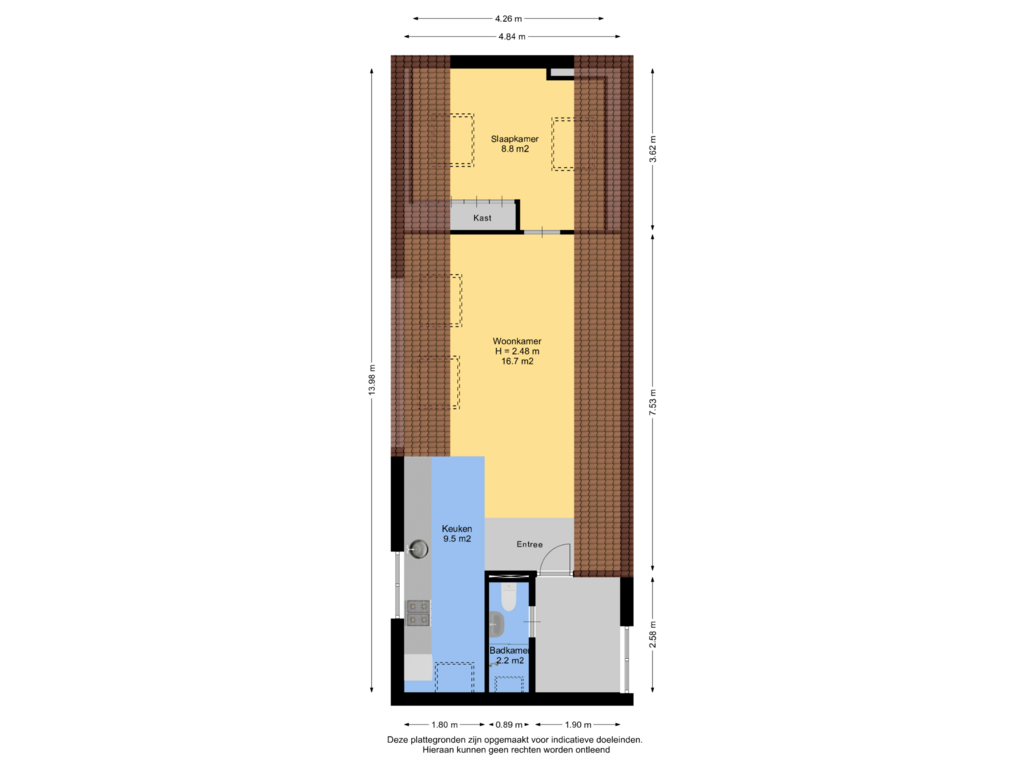 View floorplan of Appartement of Parkweg 8