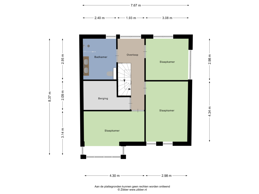 Bekijk plattegrond van Eerste Verdieping van Masaistraat 31