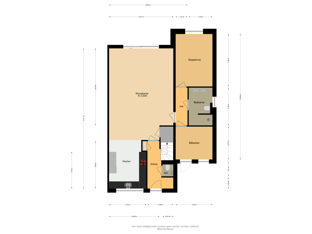 View floorplan of Begane Grond of Fruitdoel 11