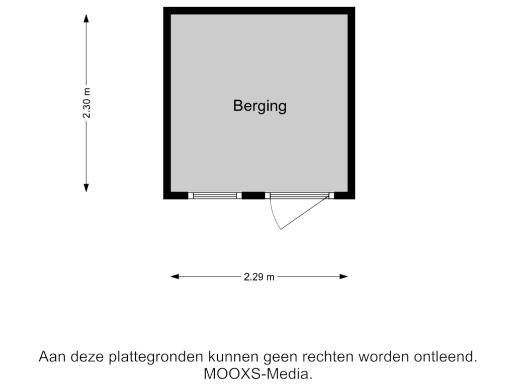 View floorplan of Berging of Fruitdoel 11