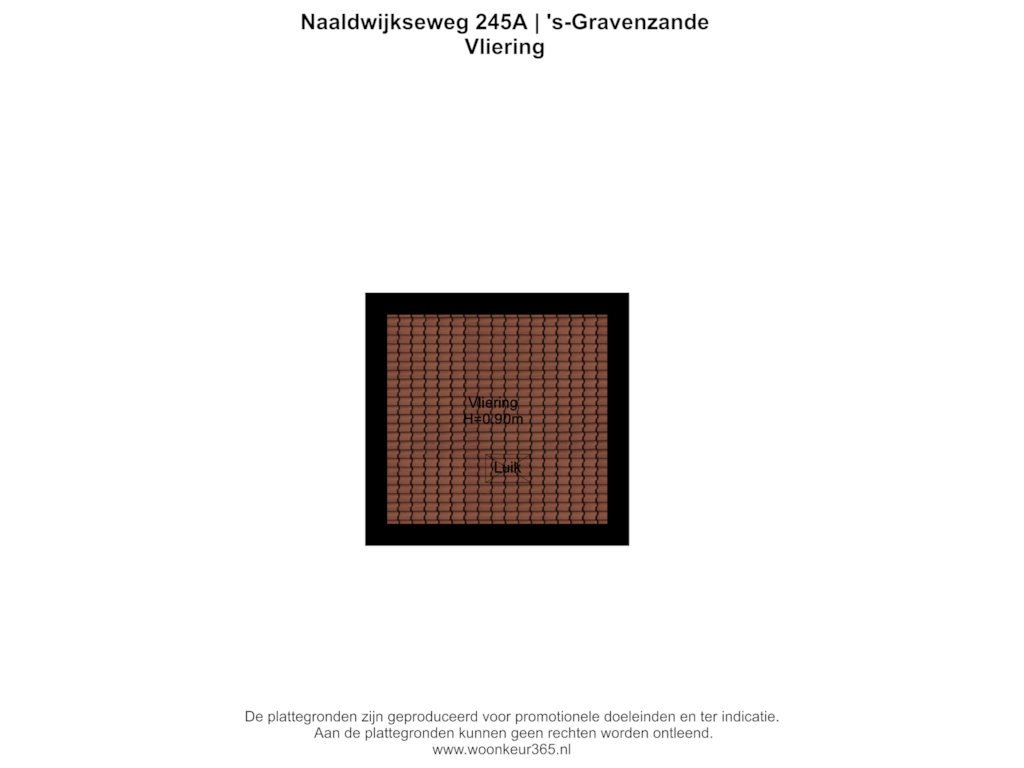 View floorplan of Vliering of Naaldwijkseweg 245-A