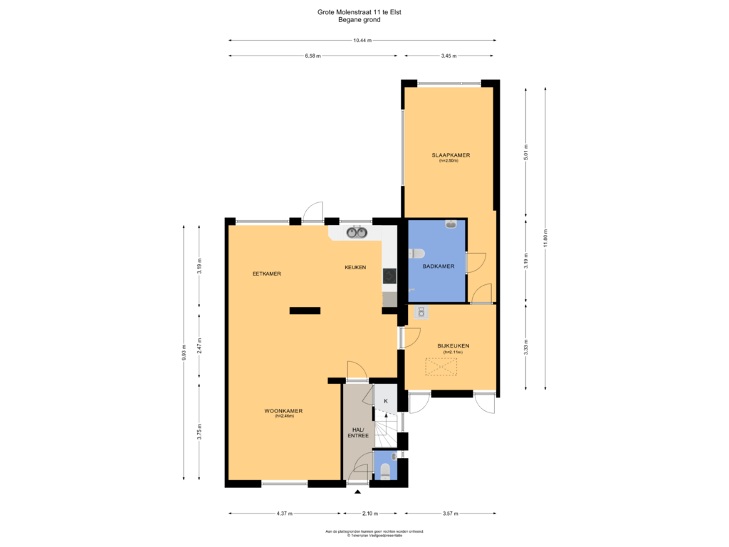 Bekijk plattegrond van Begane grond van Grote Molenstraat 11