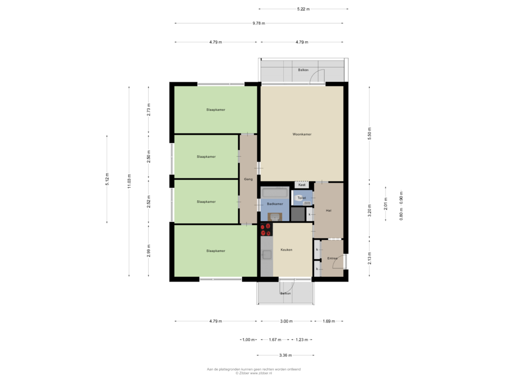 Bekijk plattegrond van Appartement van Wijngaardplein 33