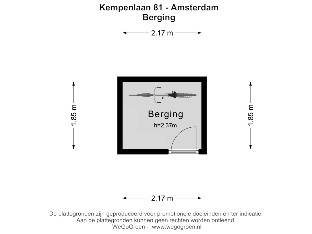 View floorplan of Berging of Kempenlaan 81