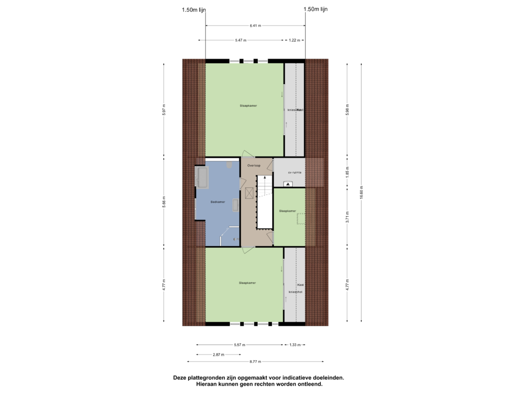 Bekijk plattegrond van Eerste Verdieping van Kalterbroeken 56