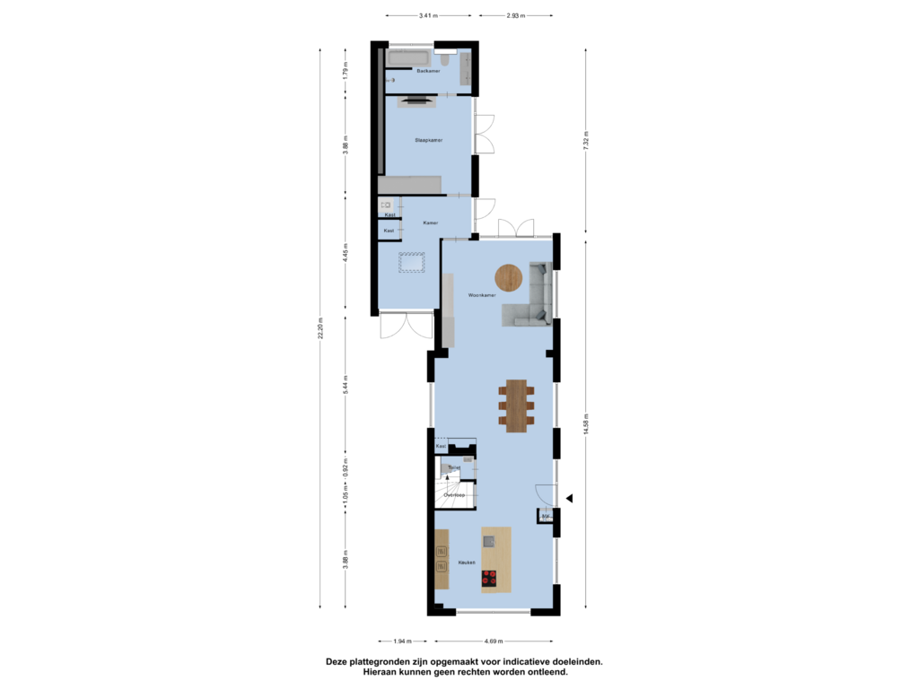 View floorplan of Begane Grond of Burgemeester Koopmansingel 16