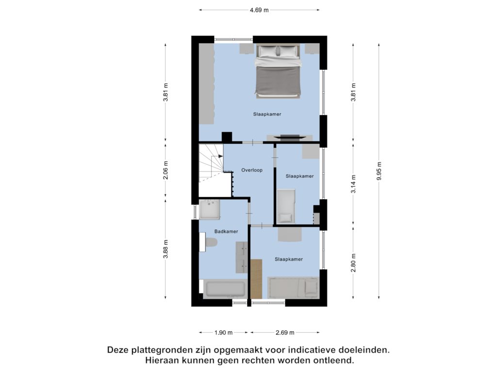 View floorplan of Eerste Verdieping of Burgemeester Koopmansingel 16