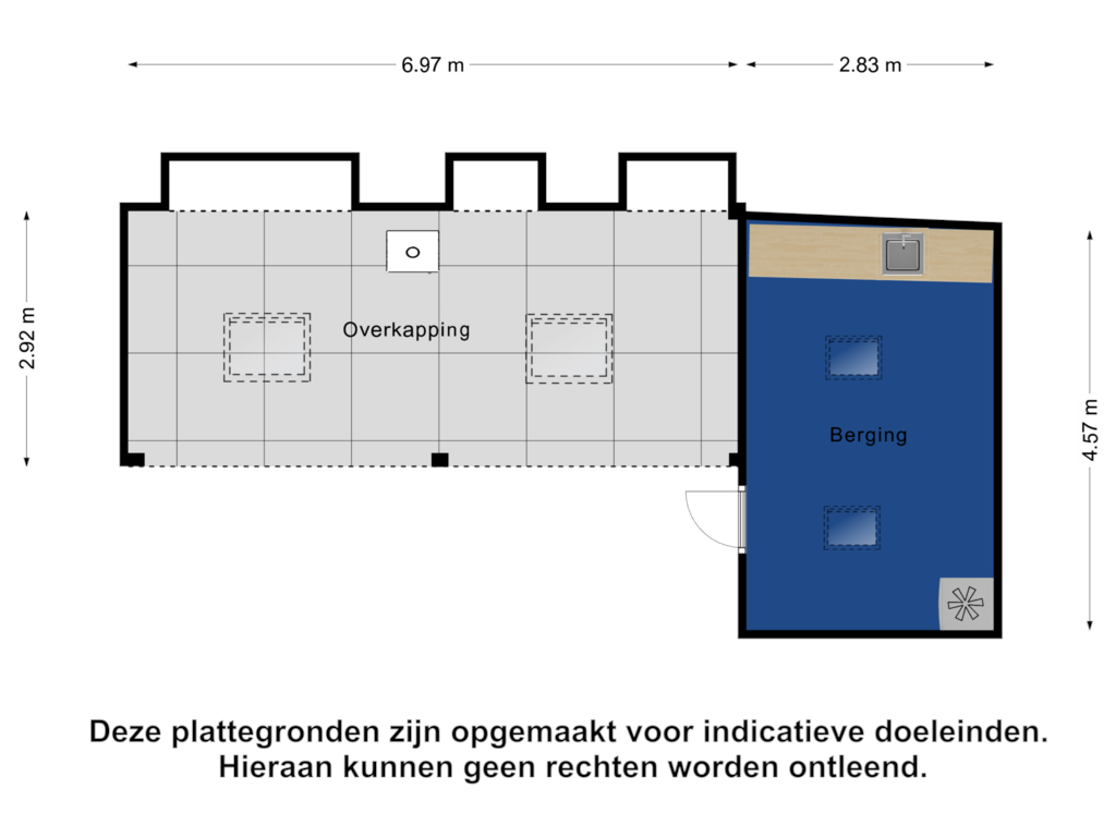 View floorplan of Berging of Burgemeester Koopmansingel 16