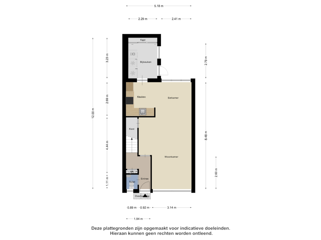 View floorplan of Begane Grond of Oosterstraat 32