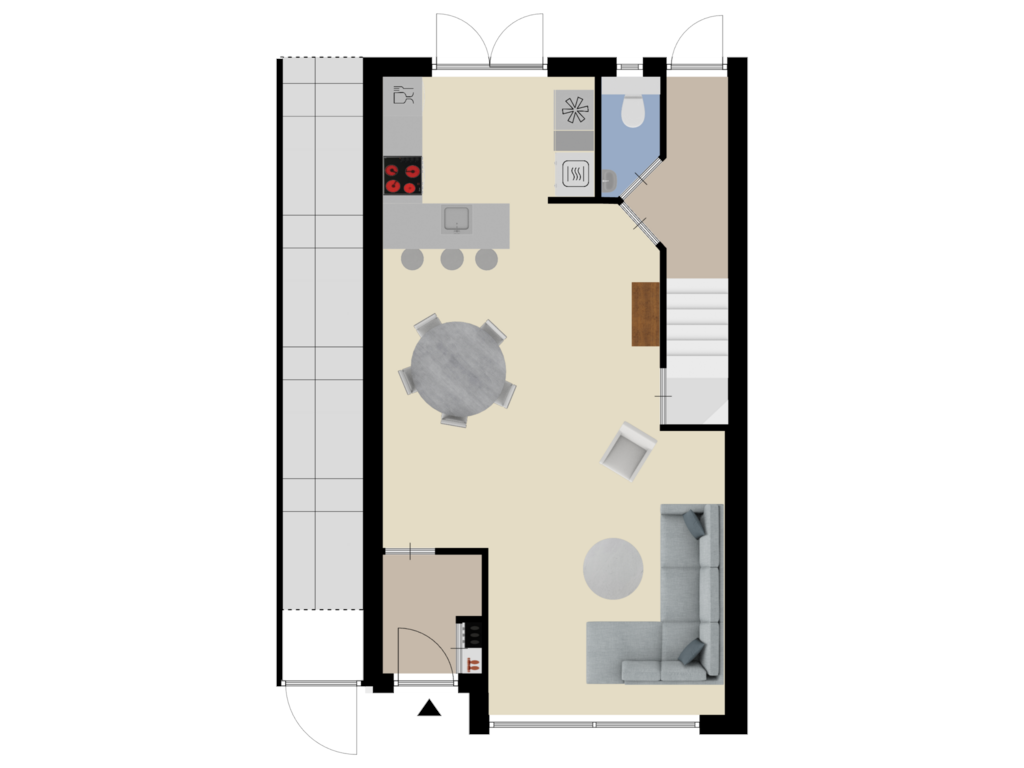 Bekijk plattegrond van Begane Grond van Rubensstraat 98