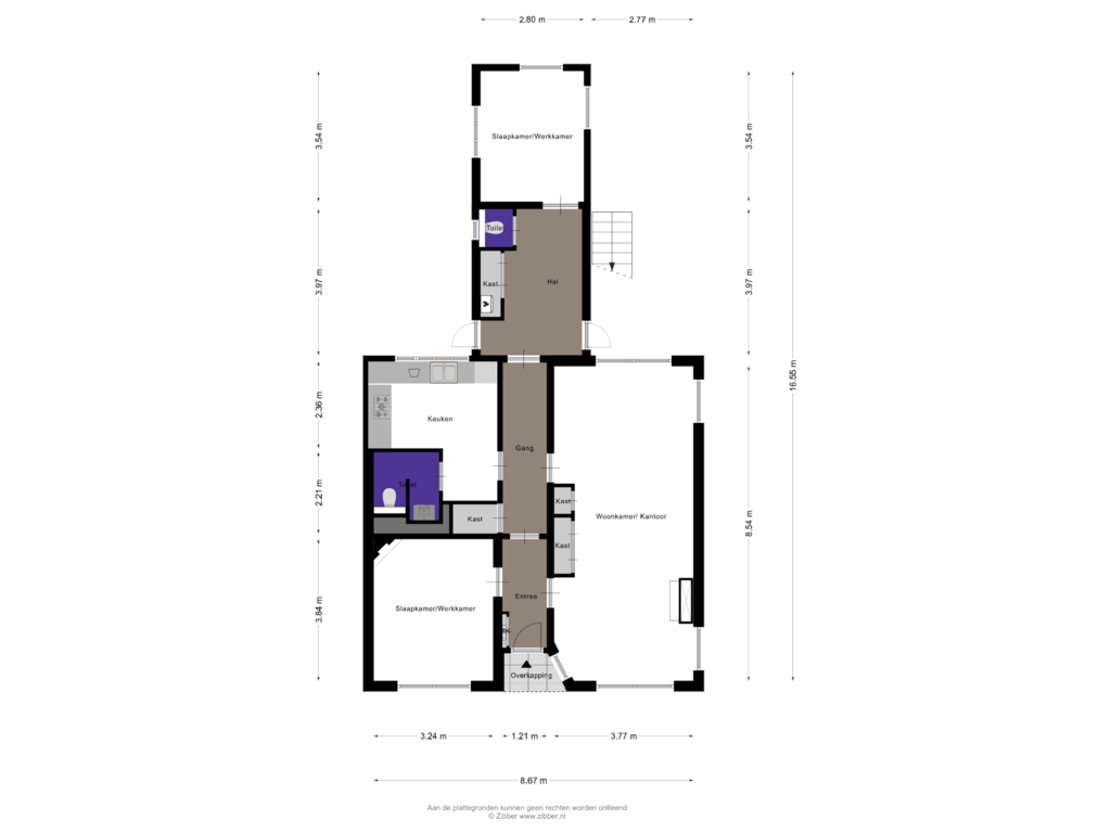 View floorplan of Begane grond of Stationsweg 18