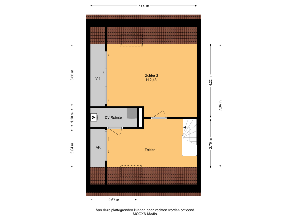 Bekijk plattegrond van 2e Verdieping van H.B.S.Laan 48