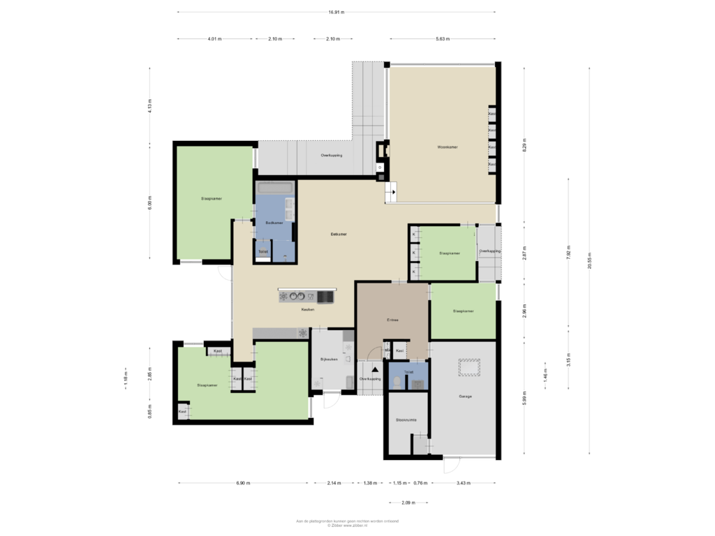 Bekijk plattegrond van Appartement van De Muzen 8