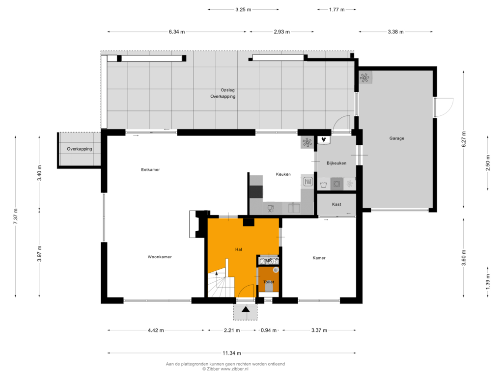 View floorplan of Begane grond of Geldeloozehof 2