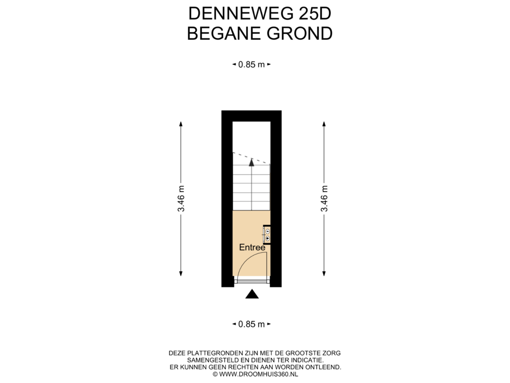 Bekijk plattegrond van Begane grond van Denneweg 25-D