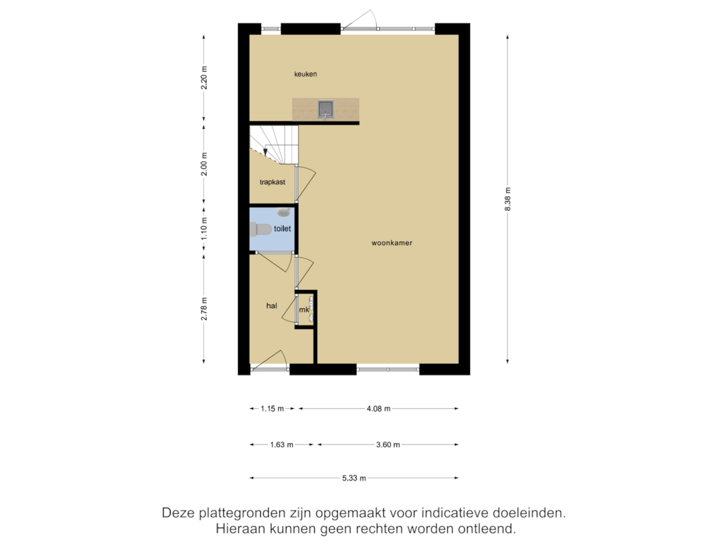 Bekijk plattegrond van Begane grond van Appelgaard 19