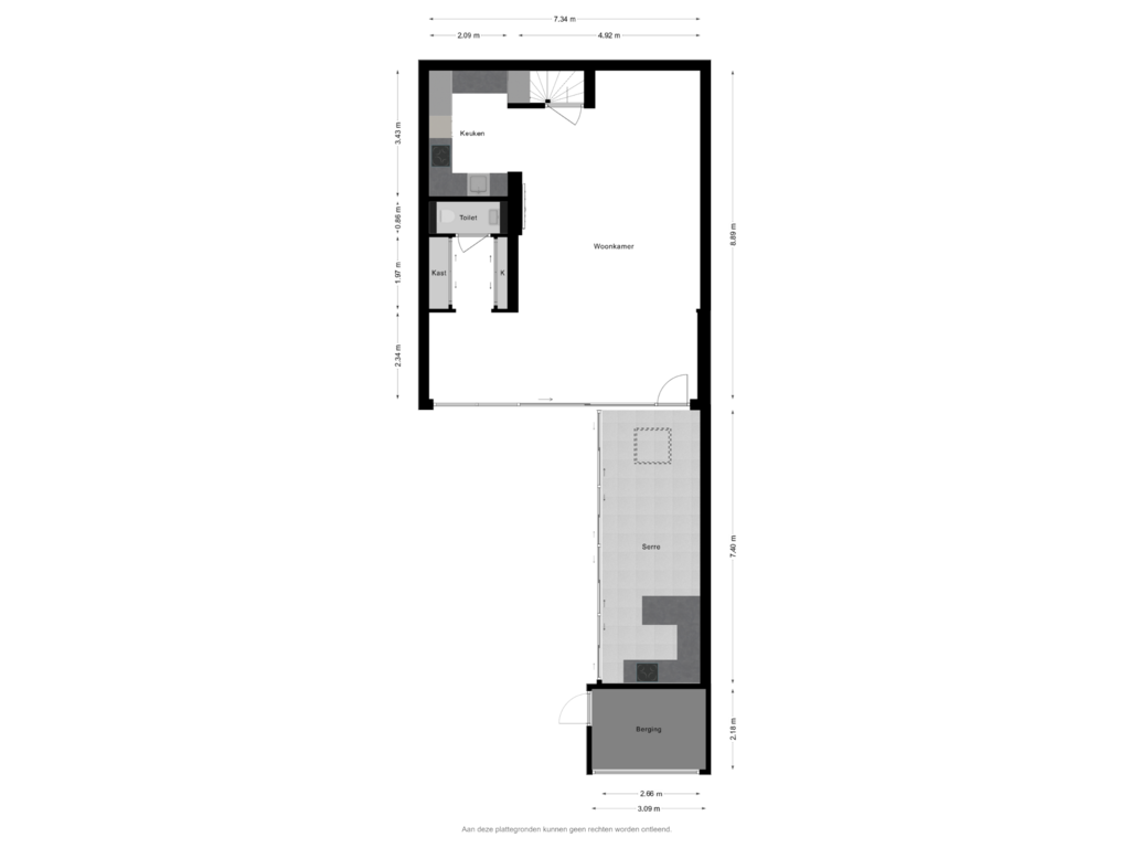 Bekijk plattegrond van Begane grond van Schipluidenlaan 33